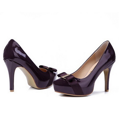 Ferragamo Shallow mouth stiletto heel Shoes Women--009